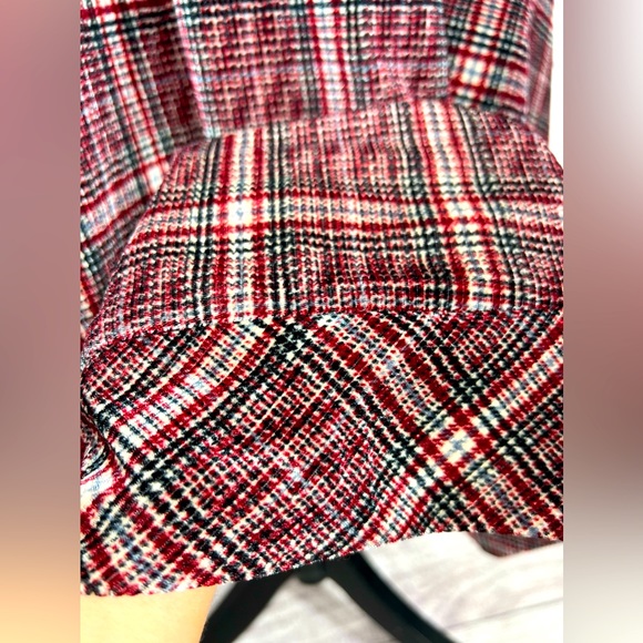 Anthropologie eri+ali Romy Plaid Velvet midi dress size S - Picture 5 of 7